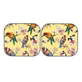 thumbnail image 4 of Picia Beautiful Bright Birds And Flowers 2 Piece Car Windshield Sun Shade Foldable | Foldable Sun Shield for Front Window Blocks UV Rays and Keeps Your Vehicle Cool-Small, 4 of 7