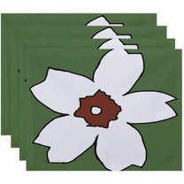 Simply Daisy 18" x 14" Floral Print Placemats, Set of 4