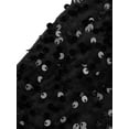thumbnail image 5 of Arvbitana Women's Bodycon Midi Dress Sleeveless One Shoulder Sequin Party Dress Sexy Backless Slit Cocktail Dress for Vaction Party S M L XL 2XL, 5 of 5