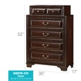 thumbnail image 2 of Glory Furniture LaVita 6-Drawers Bedroom Chest in Cappuccino, 2 of 8