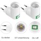 thumbnail image 4 of Enchufe E27 con interruptor inalámbrico Luz de cocina de pared AC 230V Soporte de bombilla LED blanco con interruptor Enchufe de la UE Giratorio de 360 ​​° para lámpara de cocina de garaje (6 piezas), 4 of 5