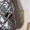 thumbnail image 3 of Bolsa Mochila universitaria acolchada de nailon con entramado rombal, moda para niñas Tmvgtek Para Estrenar, 3 of 9