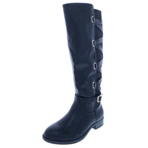 Thalia Sodi Womens Veronika Wide Calf Over-The-Knee Boots Black 10 Wide (C,D,W)
