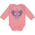 thumbnail image 3 of Inktastic Breast Cancer Cool Wings Boys or Girls Long Sleeve Baby Bodysuit, 3 of 5
