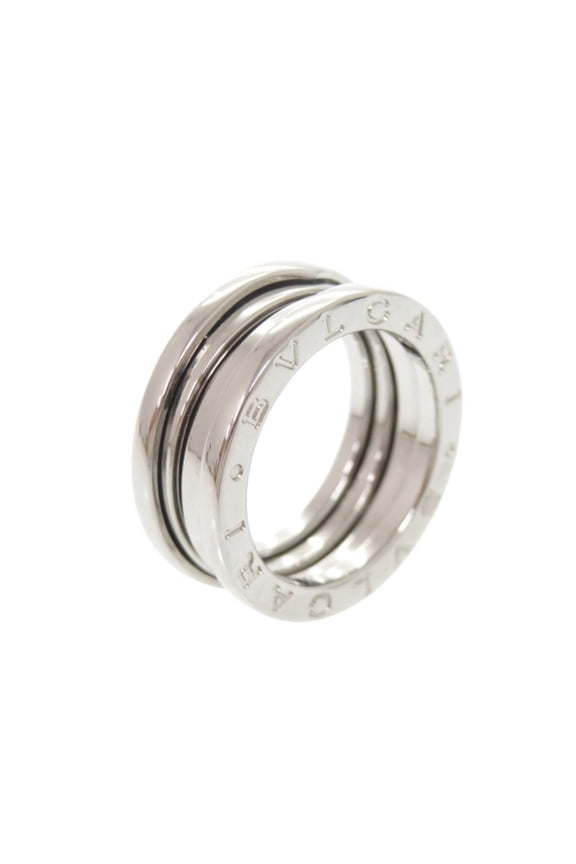 Pre-Owned Bvlgari B-ZERO1 3-Band 18K White Gold Ring, 750K Gold, #50, 0043BVLGARI (Good)