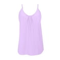 thumbnail image 4 of wcjm Purple Women's Plus Size Soft Tank Top With Bra Sleeveless Comfort Yoga Fitness Top Tank Top, 4 of 9