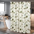 thumbnail image 3 of ROYALE LINENS White Christmas Shower Curtain, 72" x 72" Machine Washable, 3 of 5