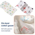 thumbnail image 3 of Paños para eructos para bebés, trapos para eructos para bebés, 6 capas de paños para eructos de algodón grandes extra absorbentes y suaves, 3 of 5