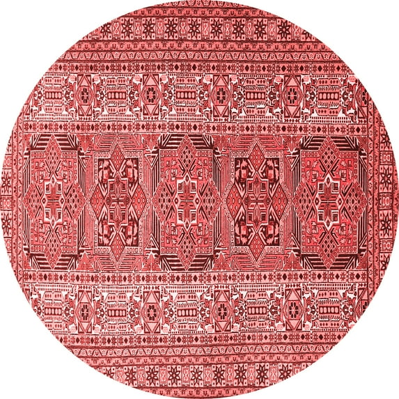 Ahgly Company Indoor Round Persian Red Traditional Area Rugs, 5' Round