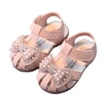 thumbnail image 6 of IUJSOY Toddler Baby Sandals Pearl Bow Princess Dress Shoes Summer Wedding Party Flower Girls Shoes, 6 of 6