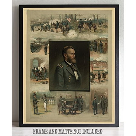 Lone Star Art General Ulysses S. Grant - 16x20 Unframed Wall Poster Great Gift for Civil War and History