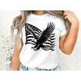 thumbnail image 2 of Flying Bald American Eagle Bird 4th of July Patriotic Gift T-Shirt Bald Eagle Bird Wildlife Birthday Holiday Presents Men Women Kids Tshirt, 2 of 10