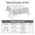 thumbnail image 7 of Wukai Poodle Dog Waterproof Tablecloth for Kitchen Dining, Fits Square Tables for 2-4 Seats -54"x54", 7 of 7