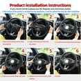 thumbnail image 6 of Wmool Sport Car Steering Wheel Covers Anti-Slip Leather Auto Cover Steering-wheel /, 6 of 8