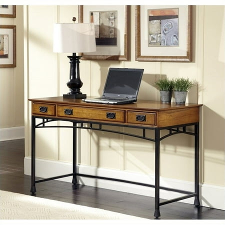 Home Styles Modern Craftsman Executive Desk In Deep Brown