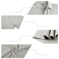 thumbnail image 6 of Fanshiluo Men's Checkered Print Short Sleeve Polo Shirt, Casual Collared Golf T-Shirt,Size:M,Big and Tall Men, 6 of 7