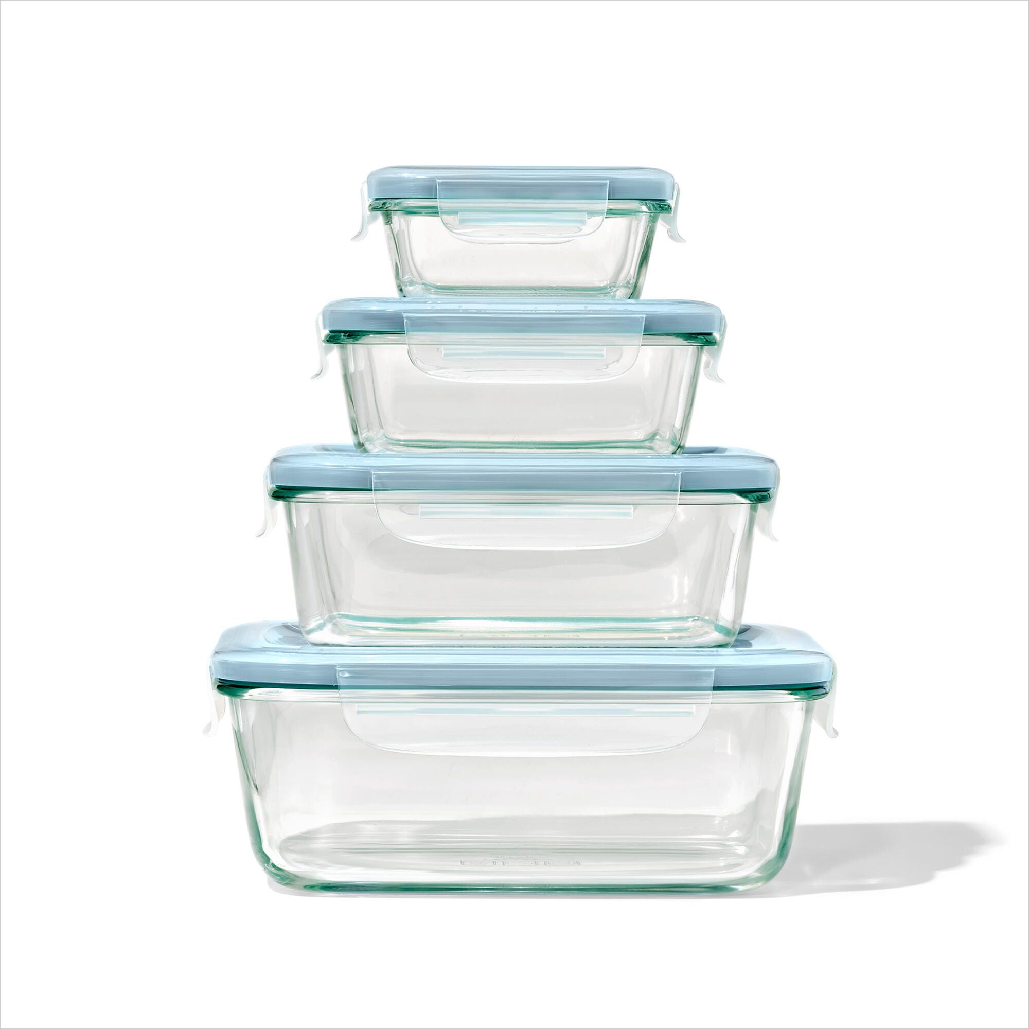 OXO Smart Seal 8-Piece Glass Food Storage Container Set photo 2