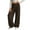 21#Brown, variant on Corduroy Pants Girls Baggy Button High Waisted Wide Leg Lounge Pants Fall Casual Work Trousers with Pockets Khaki 130
