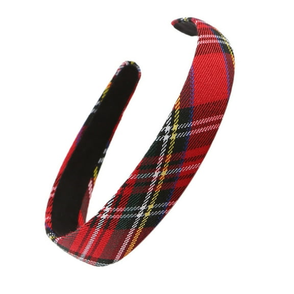 Reusable Plaided Wide Hairband Styling Headwrap Multiuse Hair Accessory For Women Work Event and Vacation Dressingup