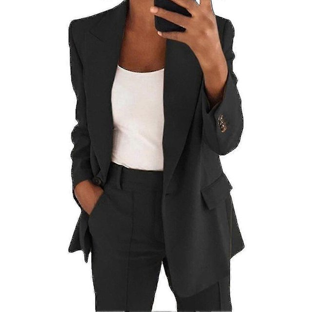 Blazer+pantalon Léger 2 Pcs pour Femmes -aa