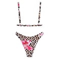 thumbnail image 3 of Conjunto de bikini ZAFUL, traje de baño de cintura alta con estampado floral para mujer, 3 of 7