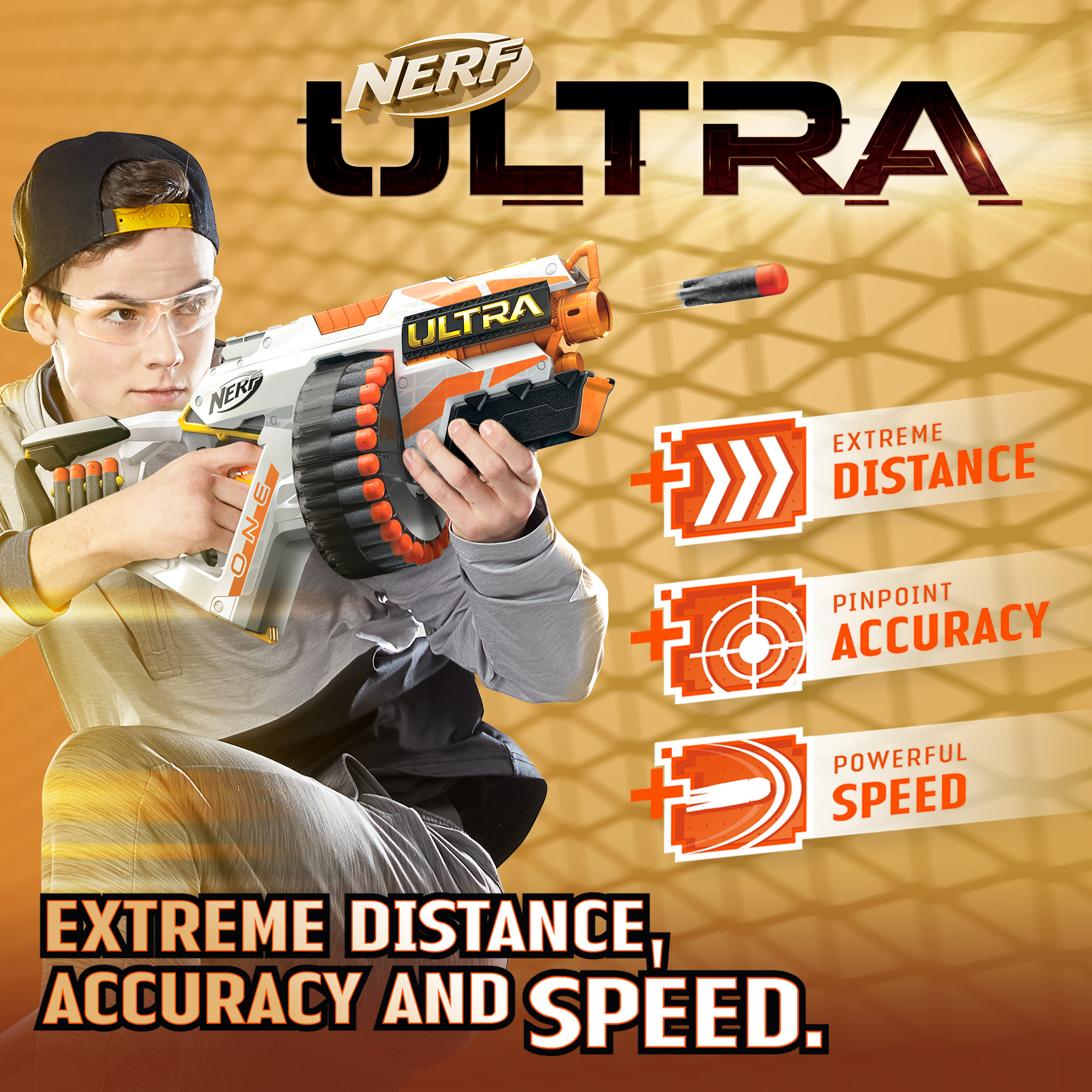 Nerf Ultra One Motorized Blaster, 25-Dart Drum, 25 Nerf Ultra Darts, Dart Storage - image 5 of 10