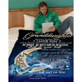 thumbnail image 4 of LHSHID Fleece Blanket to My Granddaughter Bed Throw Tapestry Grandma Grandpa Dad Mom Blanket Daughter Son Granddaughter Grandson Blanket, 4 of 6