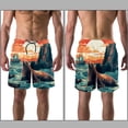 thumbnail image 3 of luoweisi Men's Beach Shorts Quick Dry Swim Trunks with Mesh Lining Sea Lion L, 3 of 5