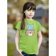 thumbnail image 2 of Cute Cat And Tiger Stack T-Shirt Juniors -Image by Shutterstock,  Medium, 2 of 4