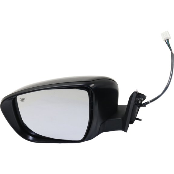 For Nissan Rogue 2014 2015 2016 Door Mirror Driver Side | Heated | Power Glass | Paintable | Manual Folding | With Signal Light | Replacement For NI1320285 | 963024BA1A-PFM
