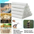 50 Pcs Lighting Torches Wick Glass Fiber Wicks Replacement LongLasting