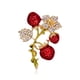 thumbnail image 1 of Broche de flor de fresa, joyería de moda, broche de joyería para mujer, estilo de moda como regalo para mujeres y niñas Sincero Electrónica, 1 of 4