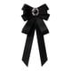 thumbnail image 2 of Broche de lazo con cuentas y lazo preatado para mujer, ideal para festividades. negro, 2 of 9