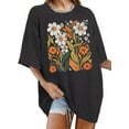 thumbnail image 4 of MOUSYA Womens Oversized Graphic Tshirt,Vintage Wildflower Shirt Boho Hiking T Shirt Nature Life Tee Summer Plant Tops, 4 of 7