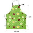 thumbnail image 5 of Lsque Daisies And Ladybugs Waterproof Apron Chef Aprons for Men Heavy Duty Chemical Work Apron Extra Long Grilling Aprons with Adjustable Bib Apron, 5 of 9