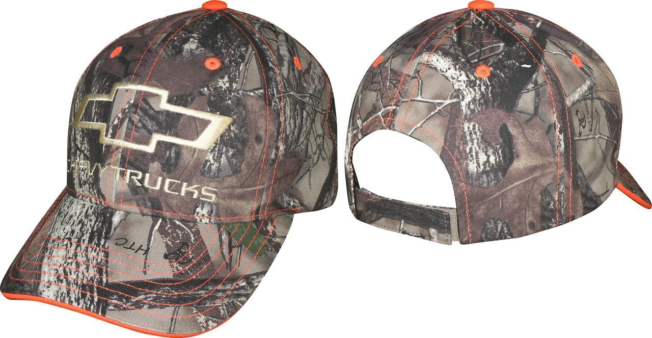 Chevy Truck Camo w/ Blaze Trim Hat, One 