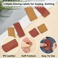 thumbnail image 4 of 60Pcs 3 Sizes Blank Leather Tags Imitation Leather Garment Labels Leather Sewing Labels 0.5~2mm Thick Leather Tags Blank Leather Label with 4 Holes for Jeans Bags Clothing Sewing Accessories colorful, 4 of 6