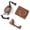 Brown, variant on Nieyigj Premium PU Leather Digital Camera Case with Removable Shoulder Strap, Protective Storage Bag Compatible with Canon G7X Mark II / G7X Mark III, Portable Brown Pouch (4.72 in / 12 cm)