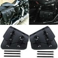 thumbnail image 6 of 1 Pair Vintage Saddlebags For Motorcycle PU Saddle bags for Scooter Street Sportster, 6 of 6