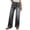 Black, variant on Women's Sweatpant Jeans, High Waisted Wide Leg Pull On Pants, Stretchy Straight Leg Denim Pants, Casual Joggers That Look Like Jeans for Lounge, Daily Wear and Outfits-Black