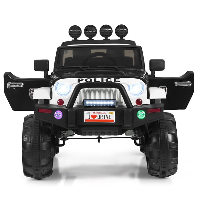 Patiojoy 12V Kids Ride on Truck 2 seats Children Electric Vehicle w/ 2.4GHz Remote Control & Retractable Handle