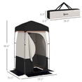 thumbnail image 2 of Camping Shower Tent, 55.1"x55.1"x90.6", Portable Privacy Shelter with 5.3Gal Solar Shower Bag, for Outdoor Changing Toilet Beach, 2 of 8