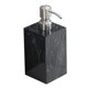 thumbnail image 3 of Dispensador de jabón líquido para manos de 500 ml, elegante dispensador de gel de baño vacío a prueba de fugas para textura de borde negro, 3 of 9