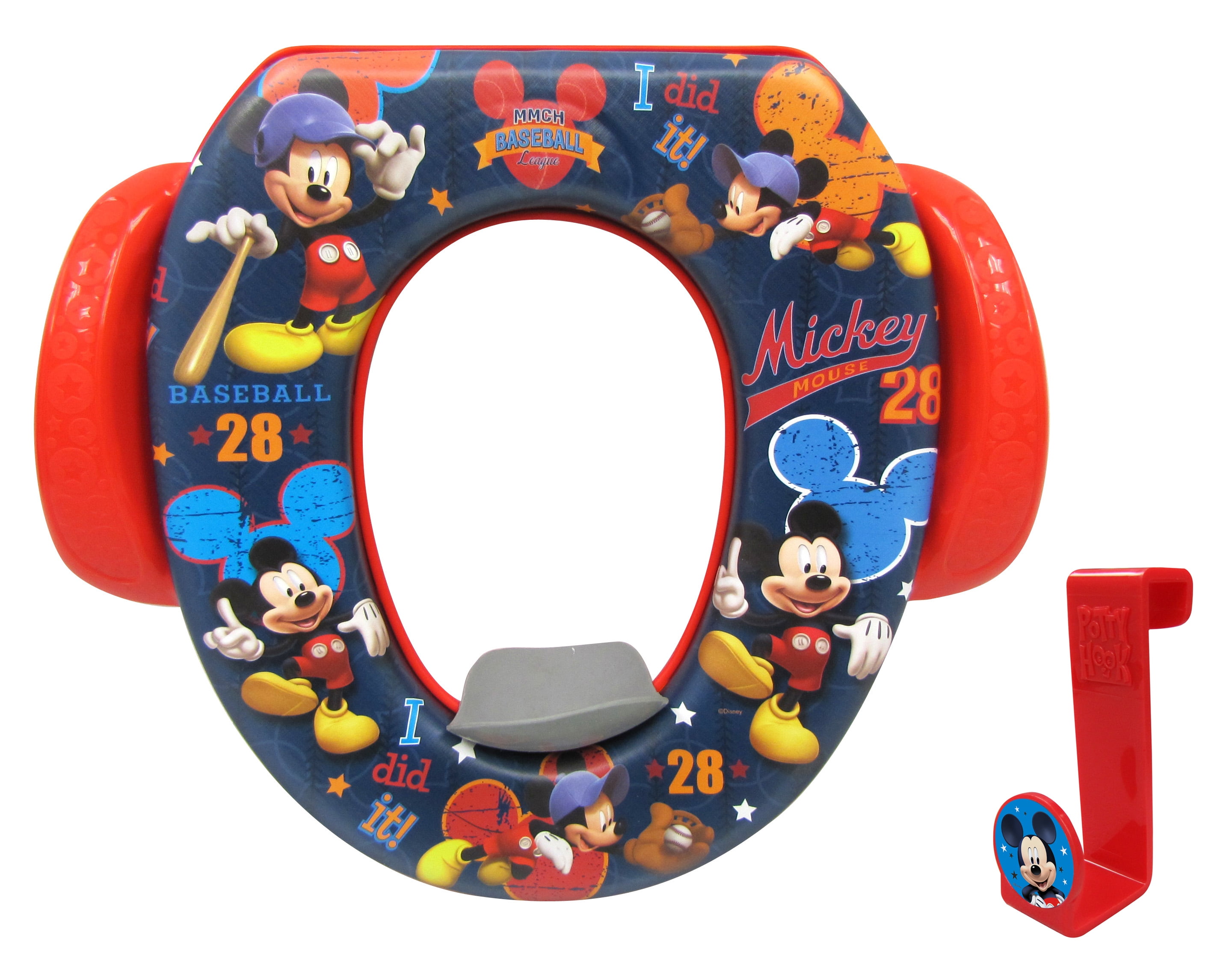 Disney Mickey Mouse "All Star" Soft Potty Seat with Potty Hook