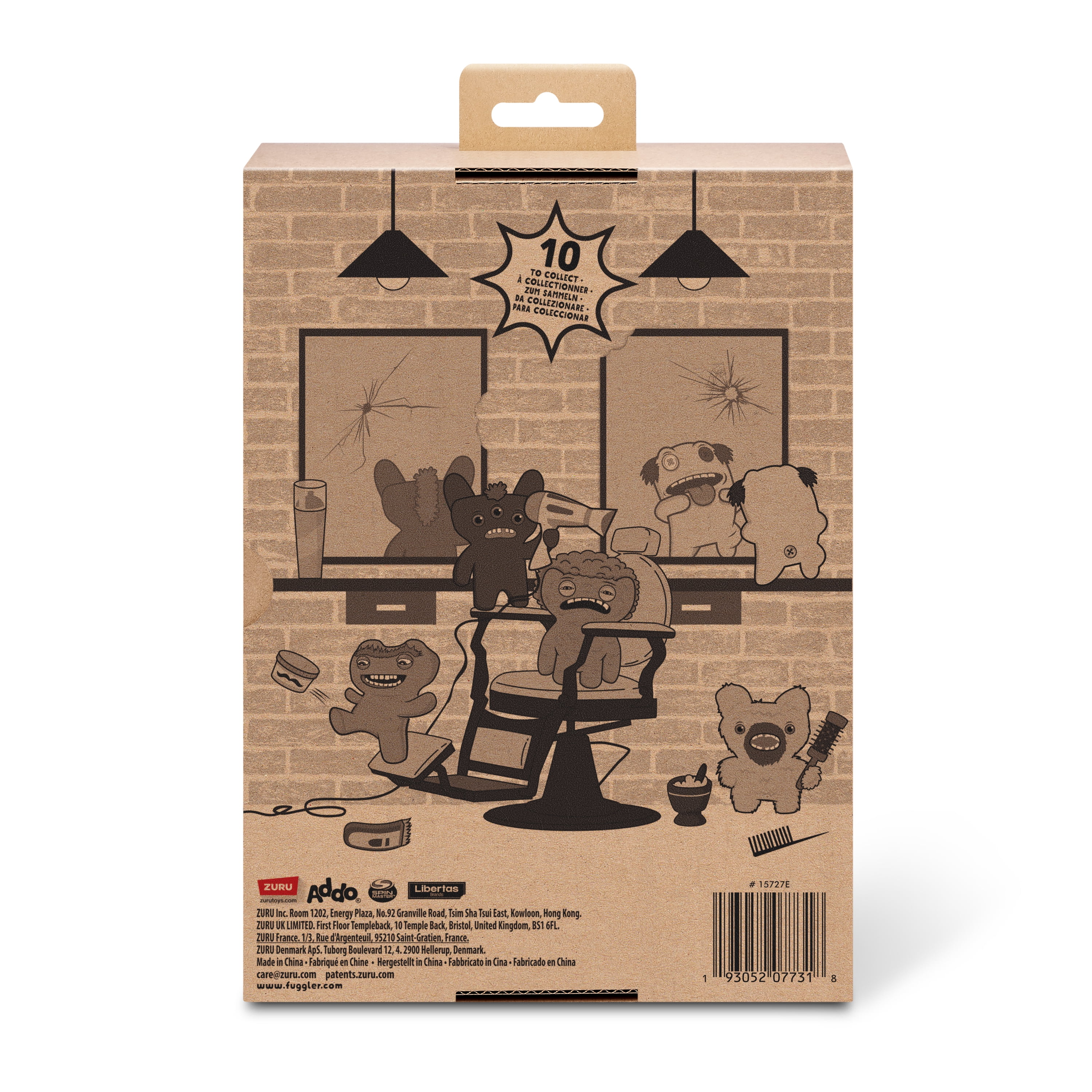 Fuggler Hairy Fuggs 9-inch Series 1 (Sasquoosh - Tuft - Blue) by ZURU, Funny Ugly Monster Plush Toy