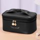 thumbnail image 1 of Bolsas de maquillaje de doble capa, bolsa organizadora de cosméticos con nudo de lazo para mujeres, regalos de vacaciones, 1 of 3