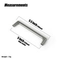thumbnail image 7 of Goo-Ki 5''(128mm) Hole Center Antique Silver Cabinet Pulls, Zinc Alloy Minimalist Style Cabinet Handles for Drawer,Dresser,Cupboard Wardrobe Cabinet,6 Pack, 7 of 7
