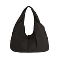 thumbnail image 2 of Deago Tote Bag for Women Large Nylon Slouchy Hobo Bag Crescent Shoulder Bag Vintage Casual Travel Gym Shopper Pleated Handbag (Black), 2 of 9