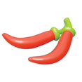 thumbnail image 1 of Swimline Chili Peppers Inflatable Swimming Pool Toy Decoration Float Raft, Red, 1 of 3