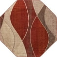 thumbnail image 3 of Unique Loom Autumn Collection Area Rug - Plantation (7' 10" Octagon Multi/Beige), 3 of 7